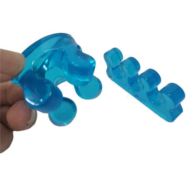 NGT new guide steps One Pair Yoga Toes Blue Toe Stretcher & Toe Separator Stop Foot Pain and Boost Athletic Performance (Blue) - Image 3